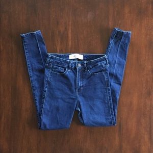 Size 1 High-Waisted Dark Wash Skinny Jeans